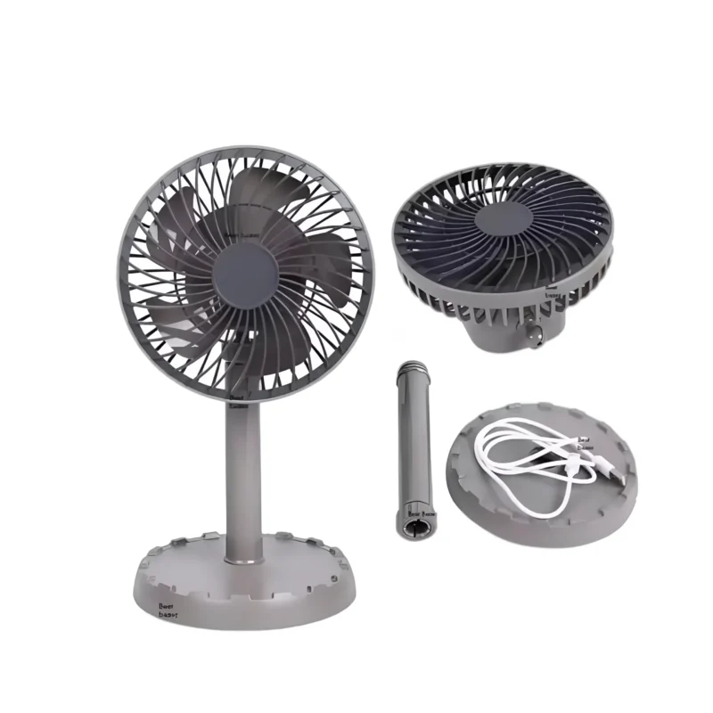 JySuper JY-2218 Rechargeable Fan -Brown